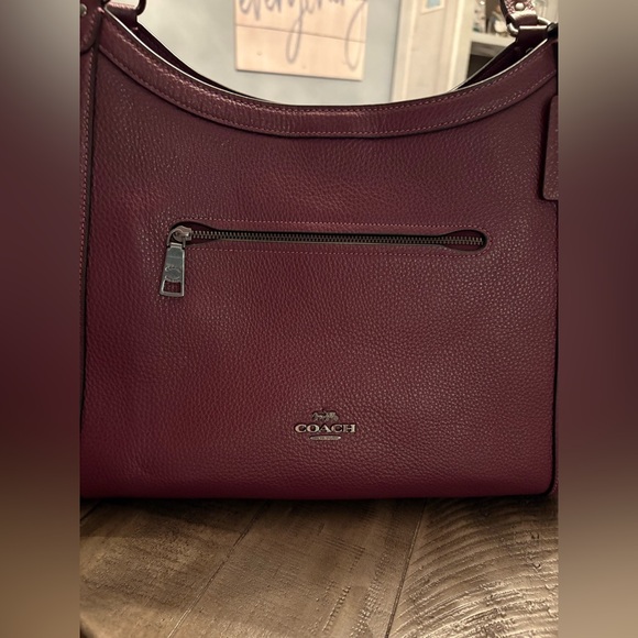 NWOT COACH BURGUNDY (Wine) TRI-FOLD BAG - Picture 3 of 11